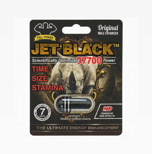 Rhino - Jet Black 97700 Male Capsule