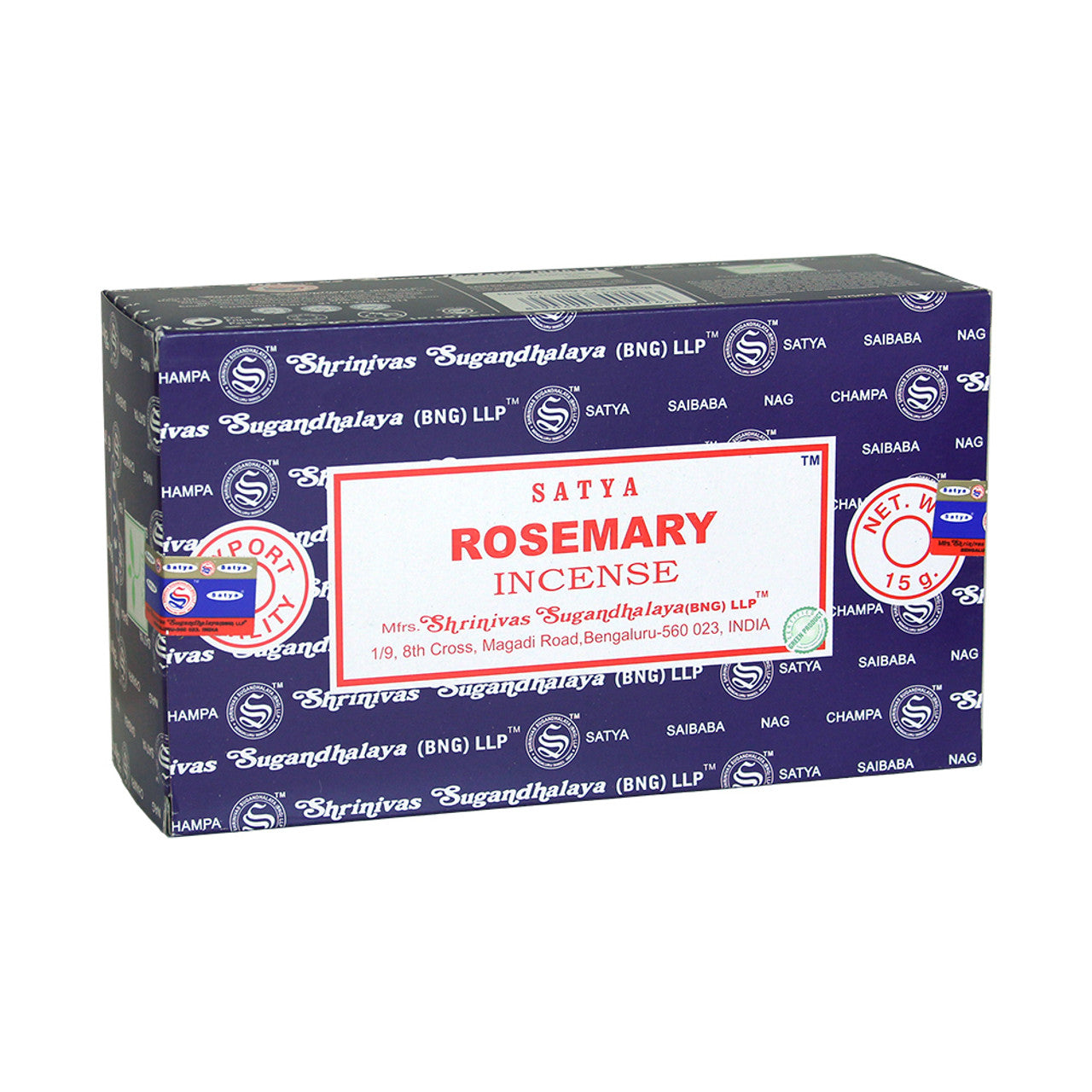Satya - Rosemary Incense 12-Pack