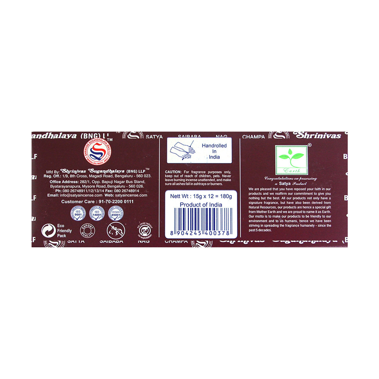 Satya - Opium Incense 12-Pack