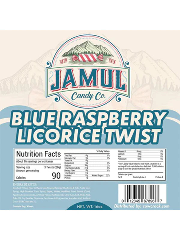 Jamul Licorice - Blue Raspberry Twist