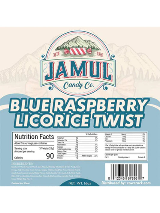 Jamul Licorice - Blue Raspberry Twist