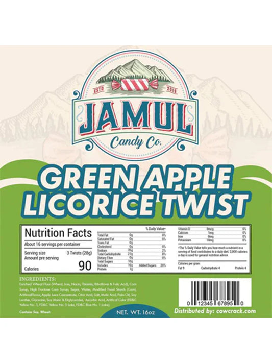 Jamul Licorice - Green Apple Twist