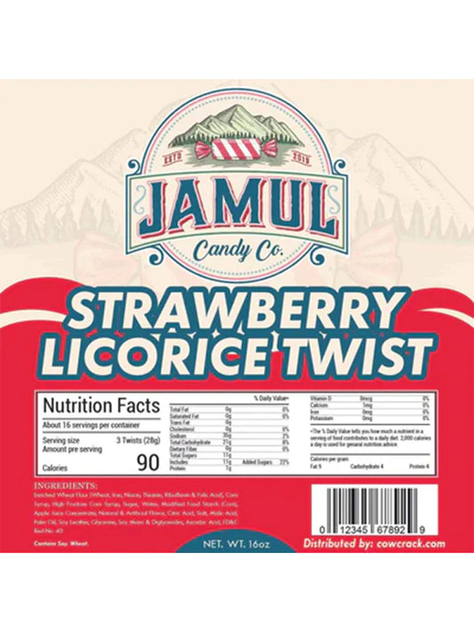 Jamul Licorice - Strawberry Twist