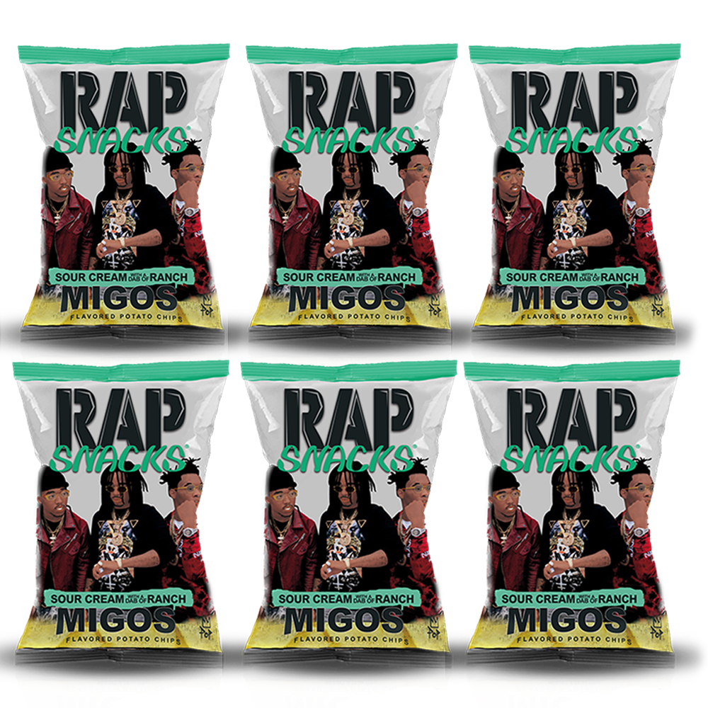 Rap Snacks - Migos Sour Cream With A Dab Of Ranch Chips 6-Pack