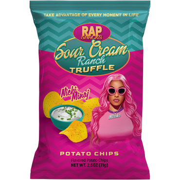 Rap Snacks - Nicki Minaj Sour Cream Truffle Chips 6-Pack
