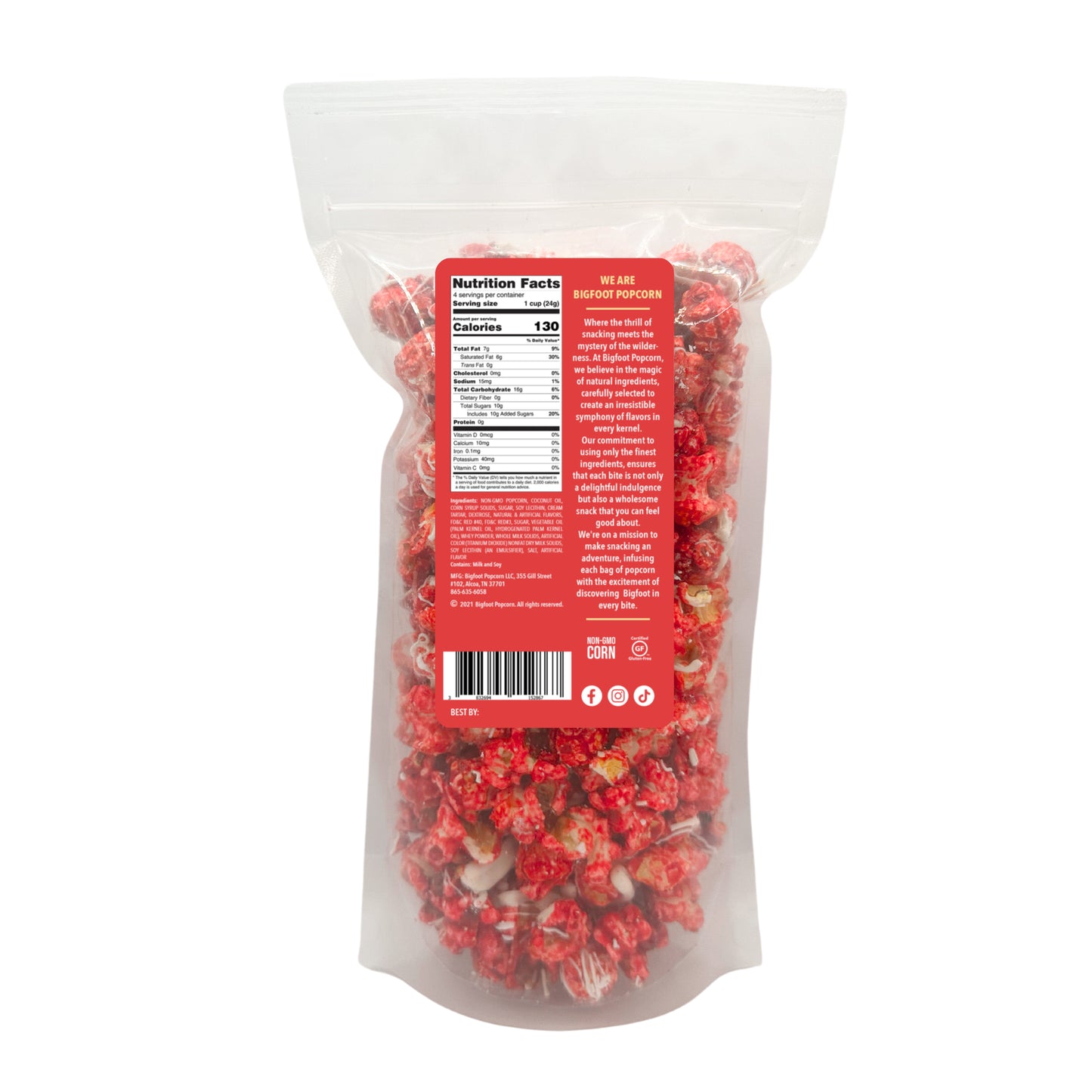 Bigfoot Popcorn - Strawberries & Cream
