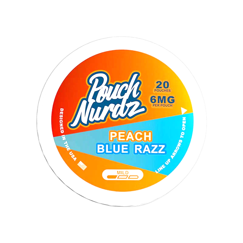Pouch Nurdz Peach Blue Razz 6MG