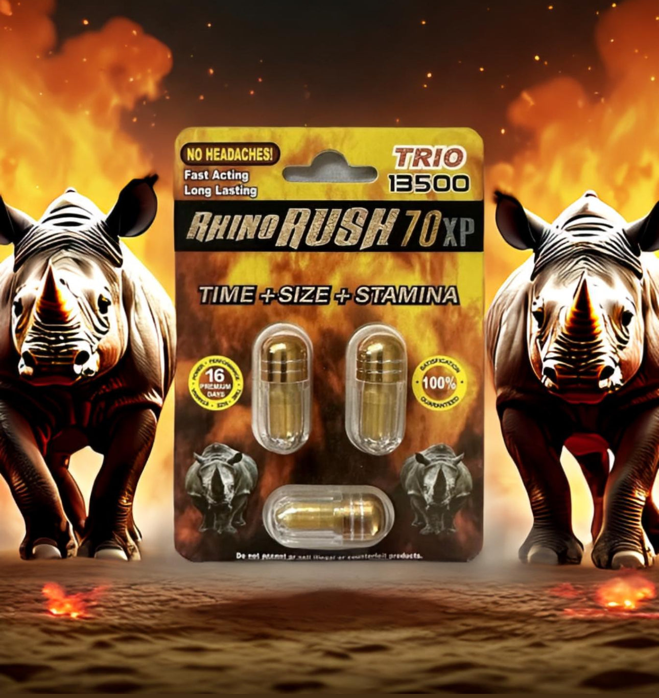 Rhino – Trio 13000 Capsule 5-Pack