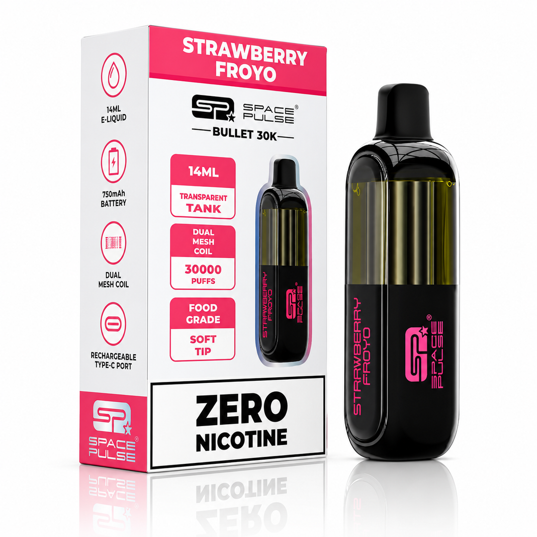 Space Pulse Strawberry Froyo Nic Free 30K