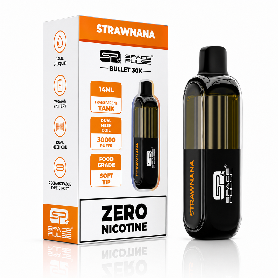 Space Pulse Strawnana Nic Free 30K