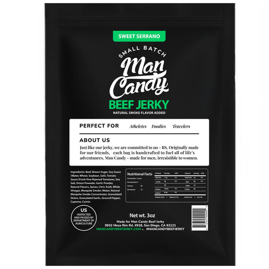 Man Candy - Sweet Serrano Beef Jerky