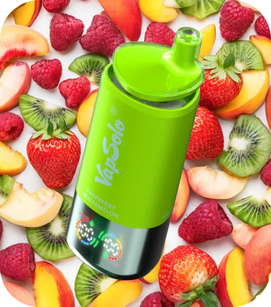 VapSolo Triple - Raspberry Watermelon, Mango Peach & Strawberry Kiwi 30K 5-Pack