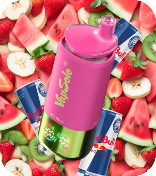 VapSolo Triple - Watermelon Ice, Red Bull & Strawberry Kiwi 30K 5-Pack
