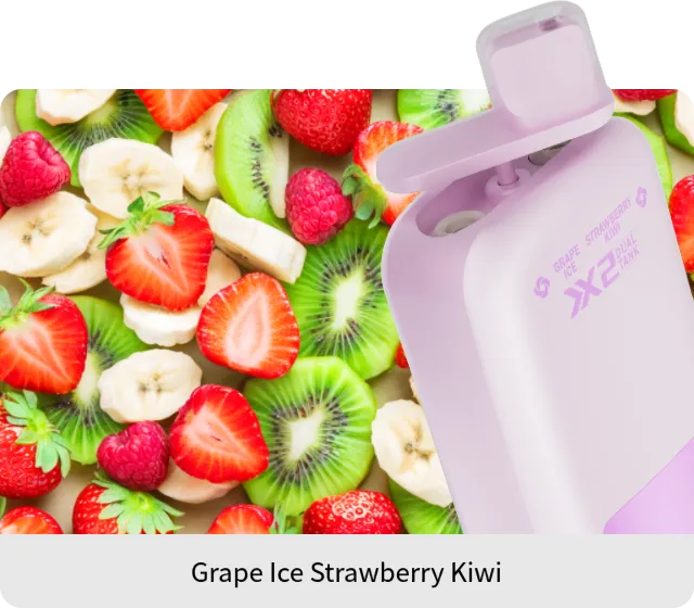 VapSolo Twins - Grape Ice & Strawberry Kiwi 20K 5-Pack