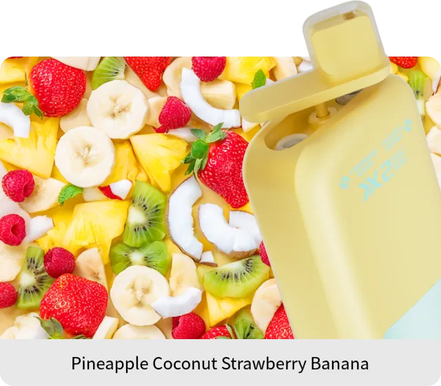 VapSolo Twins - Pineapple Coconut & Strawberry Banana 20K 5-Pack