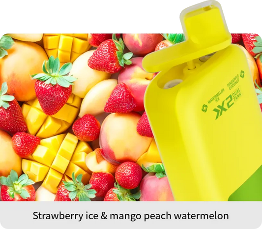 VapSolo Twins - Strawberry Ice & Mango Peach Watermelon 20K 5-Pack