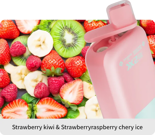 VapSolo Twins - Strawberry Kiwi & Strawberry Raspberry Cherry Ice 20K 5-Pack