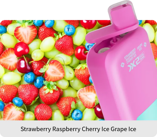 VapSolo Twins - Strawberry Raspberry Cherry & Grape Ice 20K 5-Pack