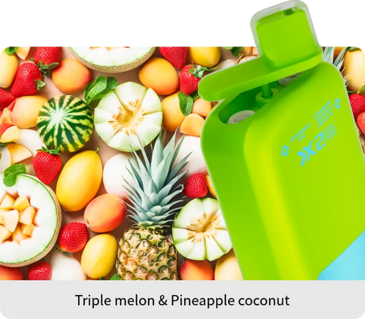 VapSolo Twins - Triple Melon & Pineapple Coconut 20K 5-Pack