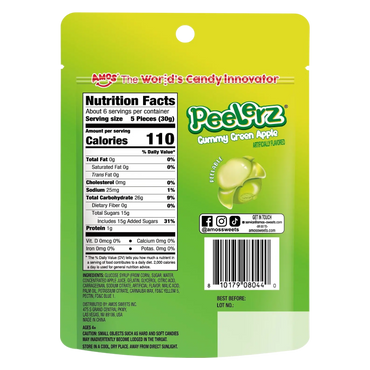 Amos Peelerz - Peelable Green Apple Gummy