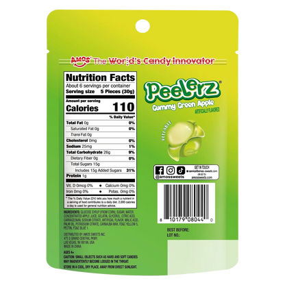 Amos Peelerz - Peelable Green Apple Gummy