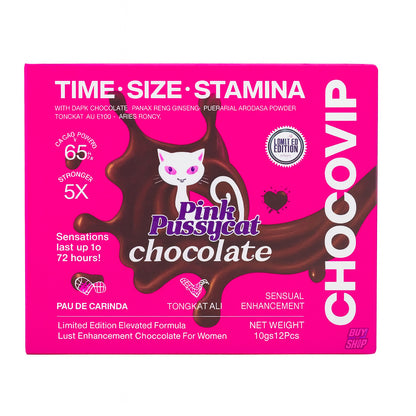 Pink Pussycat - Choco VIP Female Enhancement 12-Pack