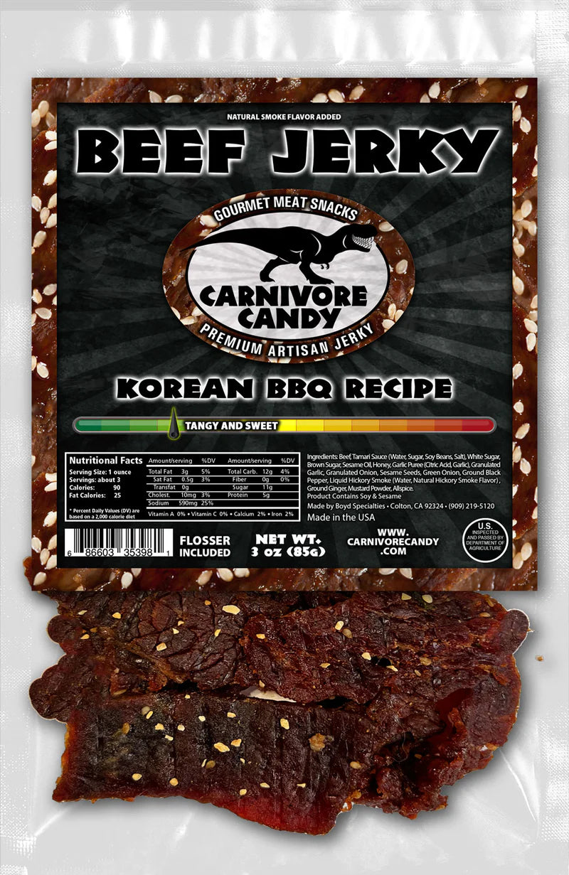 Carnivore Candy - Korean BBQ Recipe Beef Jerky