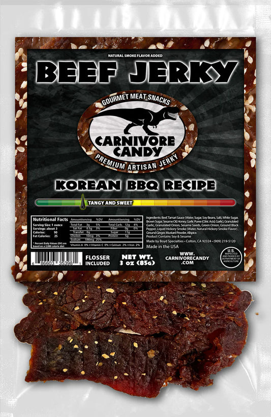 Carnivore Candy - Korean BBQ Recipe Beef Jerky