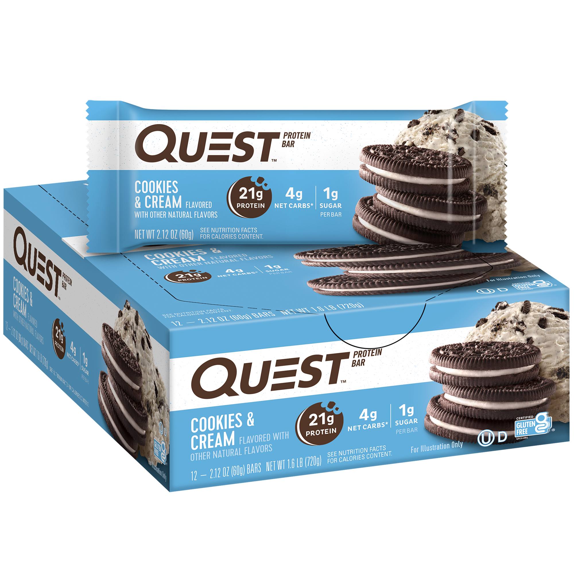 Cookies & Cream Protein Bars