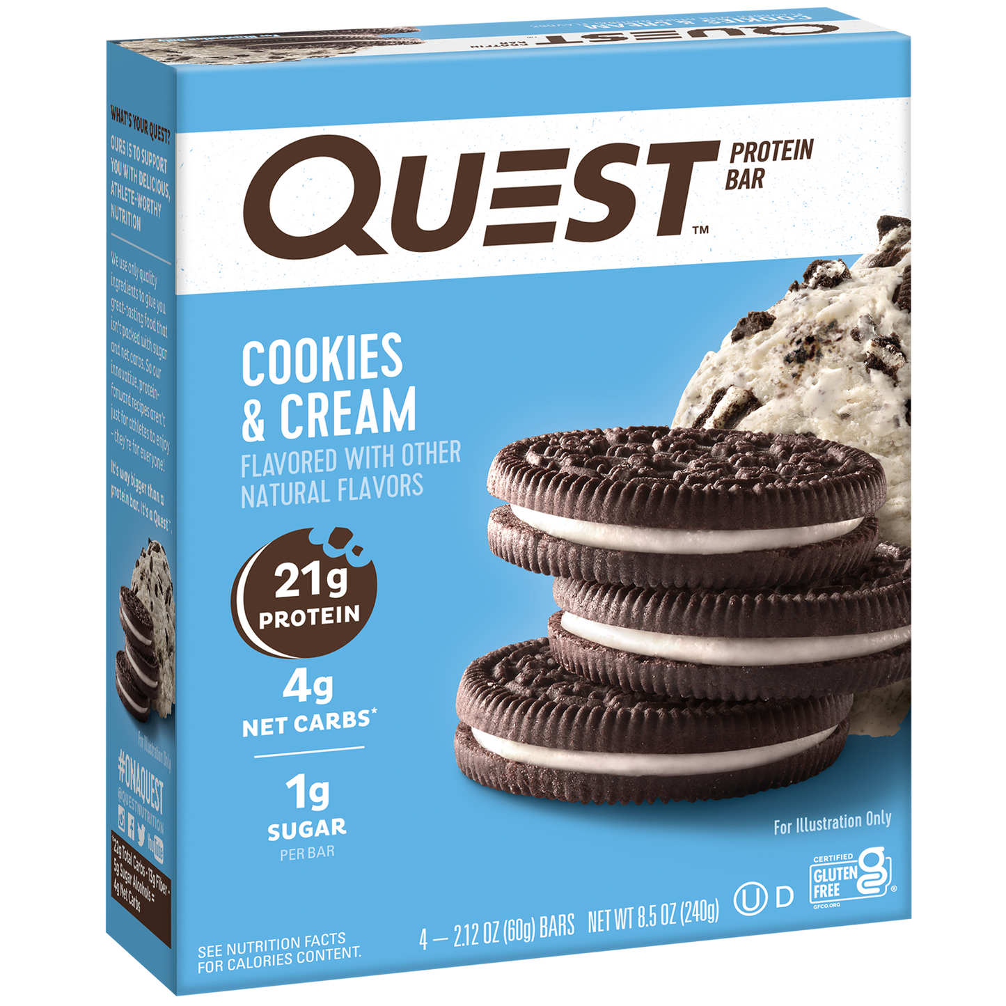 Cookies & Cream Protein Bars