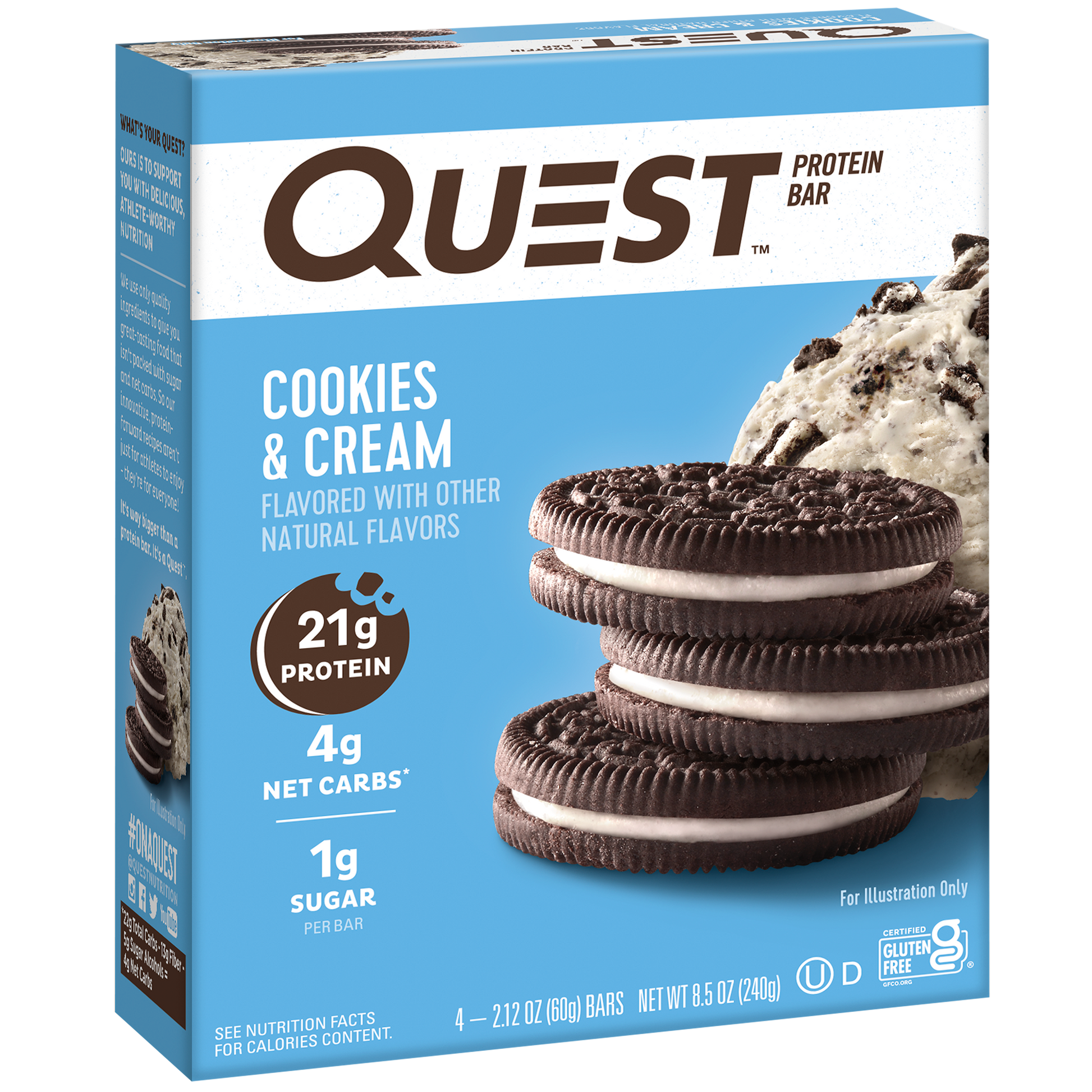 Cookies & Cream Protein Bars