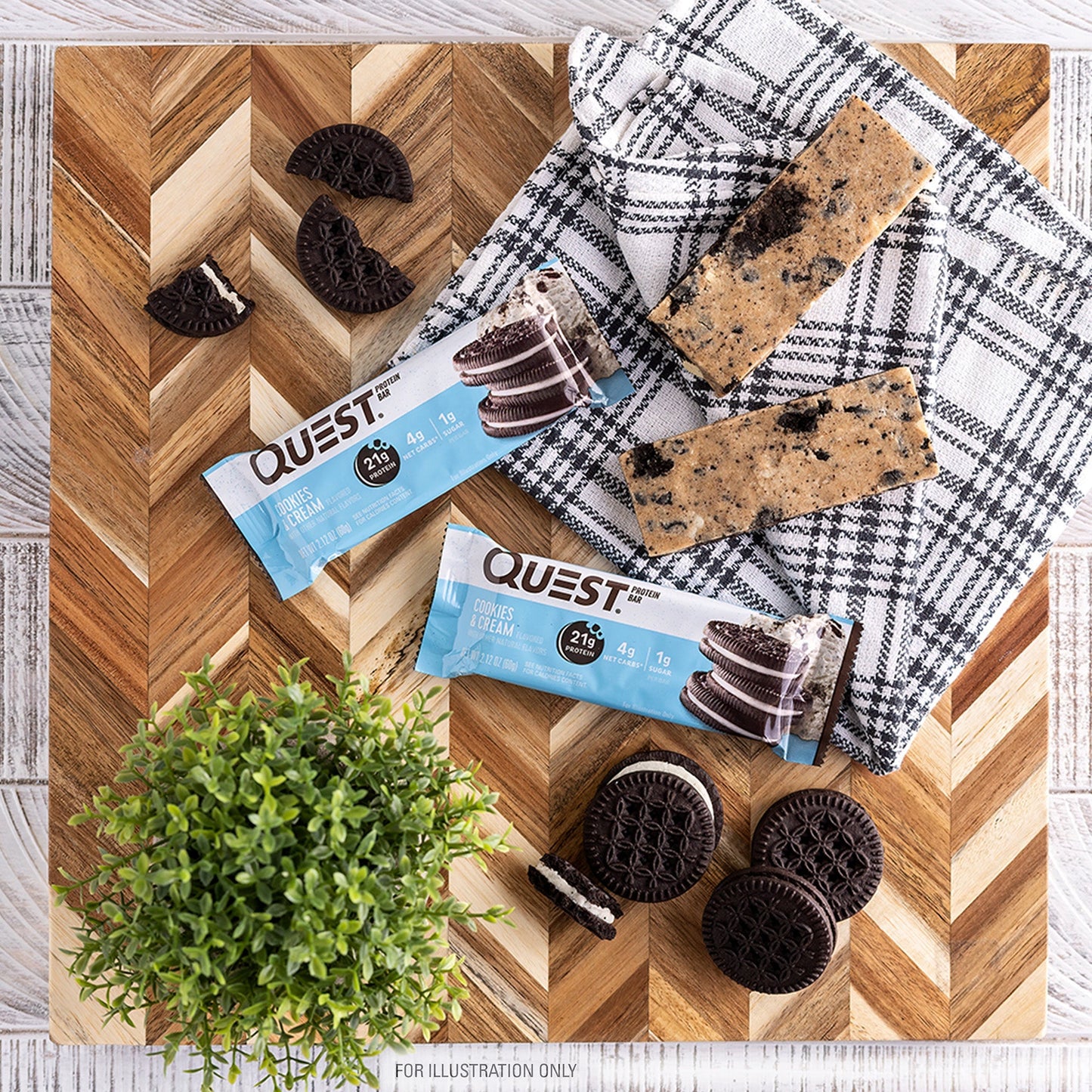 Cookies & Cream Protein Bars lifestyle image