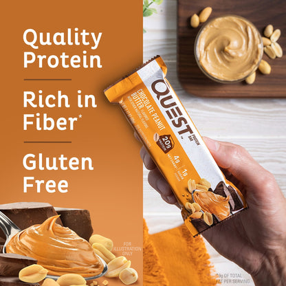 Chocolate Peanut Butter Protein Bar; Quality Protein, Rich in Fiber*, Gluten Free