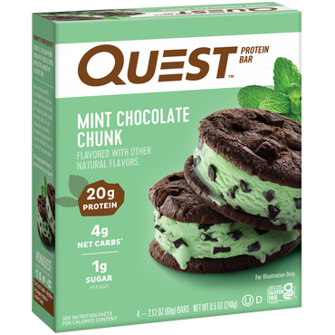 Mint Chocolate Chunk Protein Bars