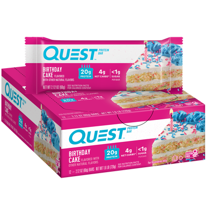 Birthday Cake Protein Bars