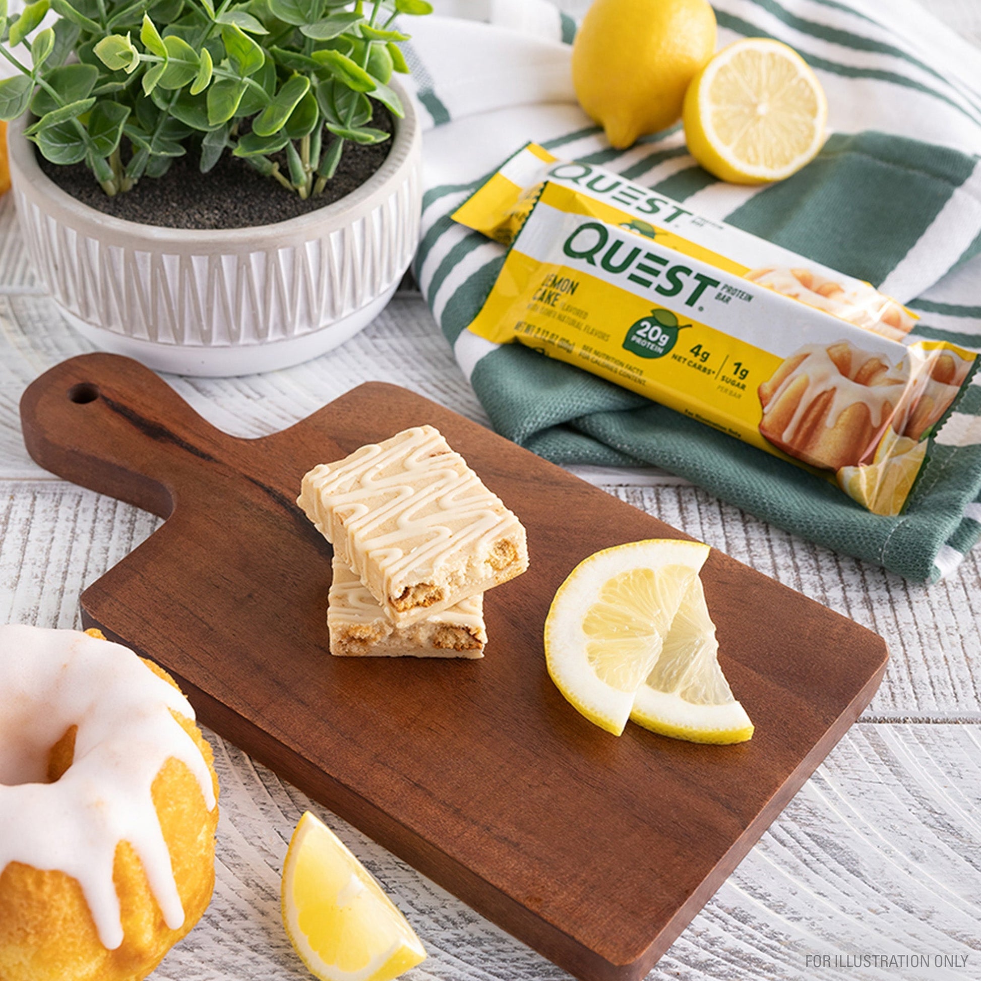 Lemon Cake Protein Bars lifestyle image