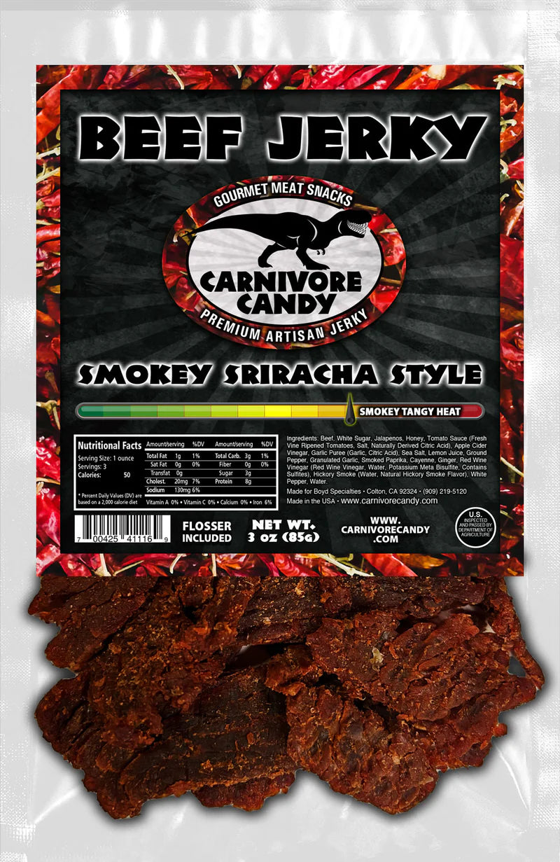 Carnivore Candy - Smoky Sriracha Beef Jerky