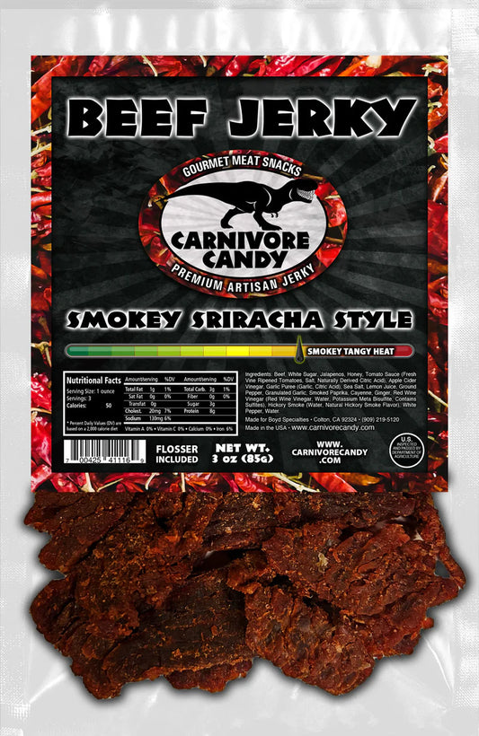 Carnivore Candy - Smoky Sriracha Beef Jerky