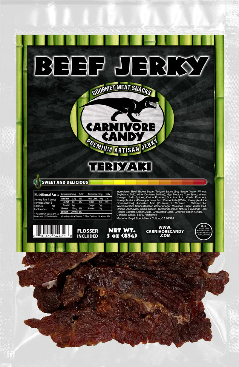 Carnivore Candy - Teriyaki Beef Jerky